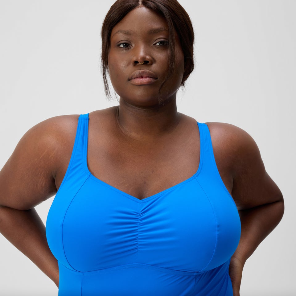 Maillot de bain Femme AquaNite galbant grande taille bleu