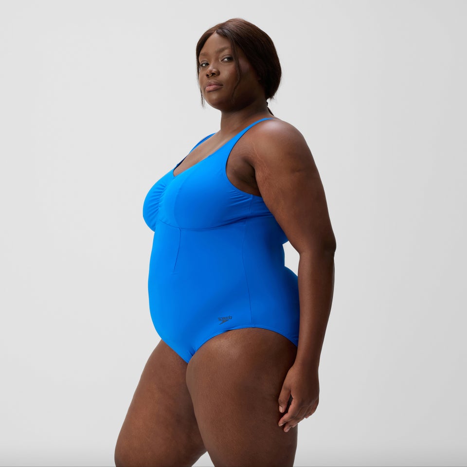 Maillot de bain Femme AquaNite galbant grande taille bleu