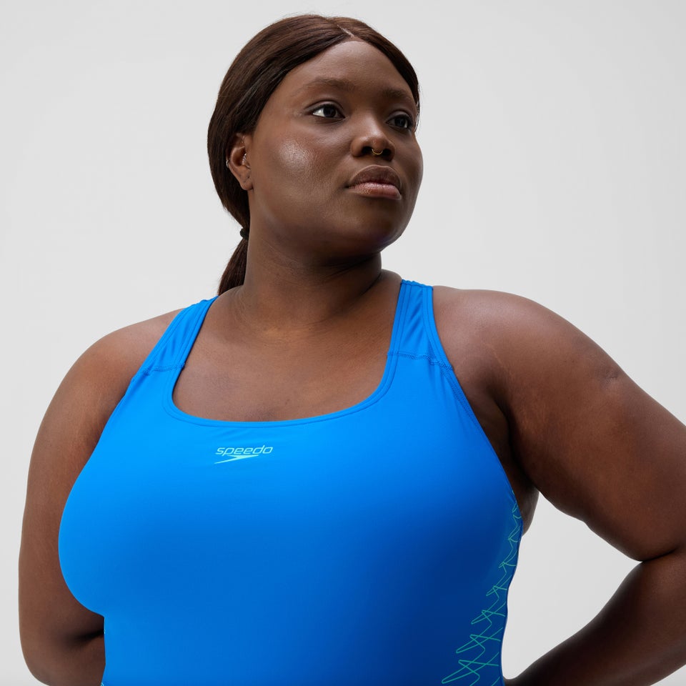 Maillot de bain Femme Placement Medalist grande taille bleu