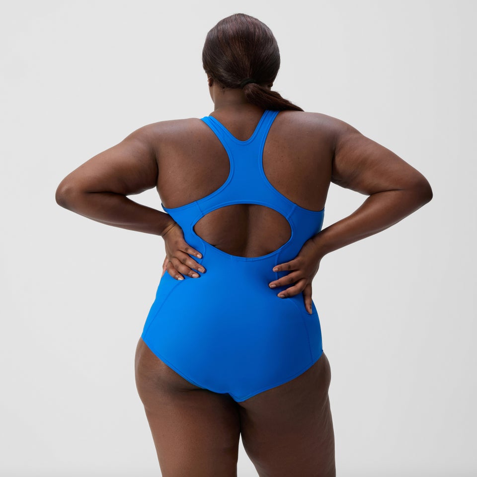 Women's Plus Size Placement Medalist Swimsuit Blue