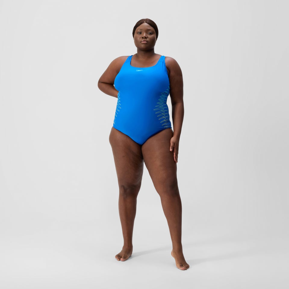 Maillot de bain Femme Placement Medalist grande taille bleu