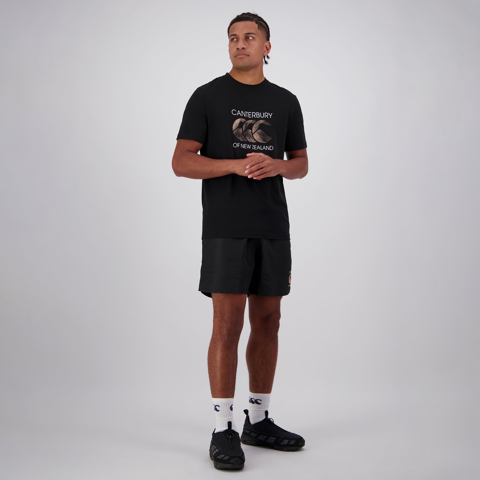 MENS RAKAIA T-SHIRT BLACK | Canterbury of New Zealand