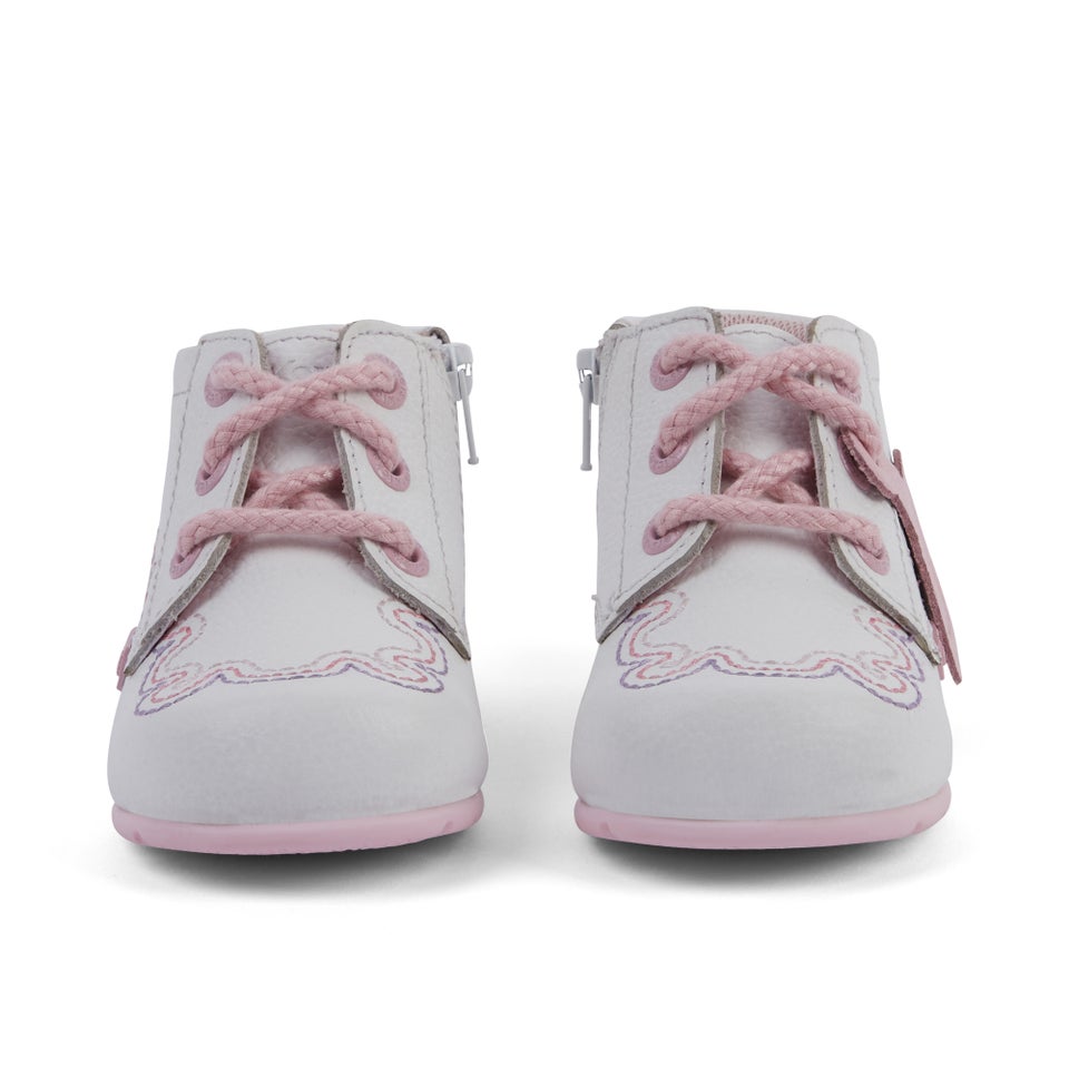 Baby Kick Hi Wave Leather White