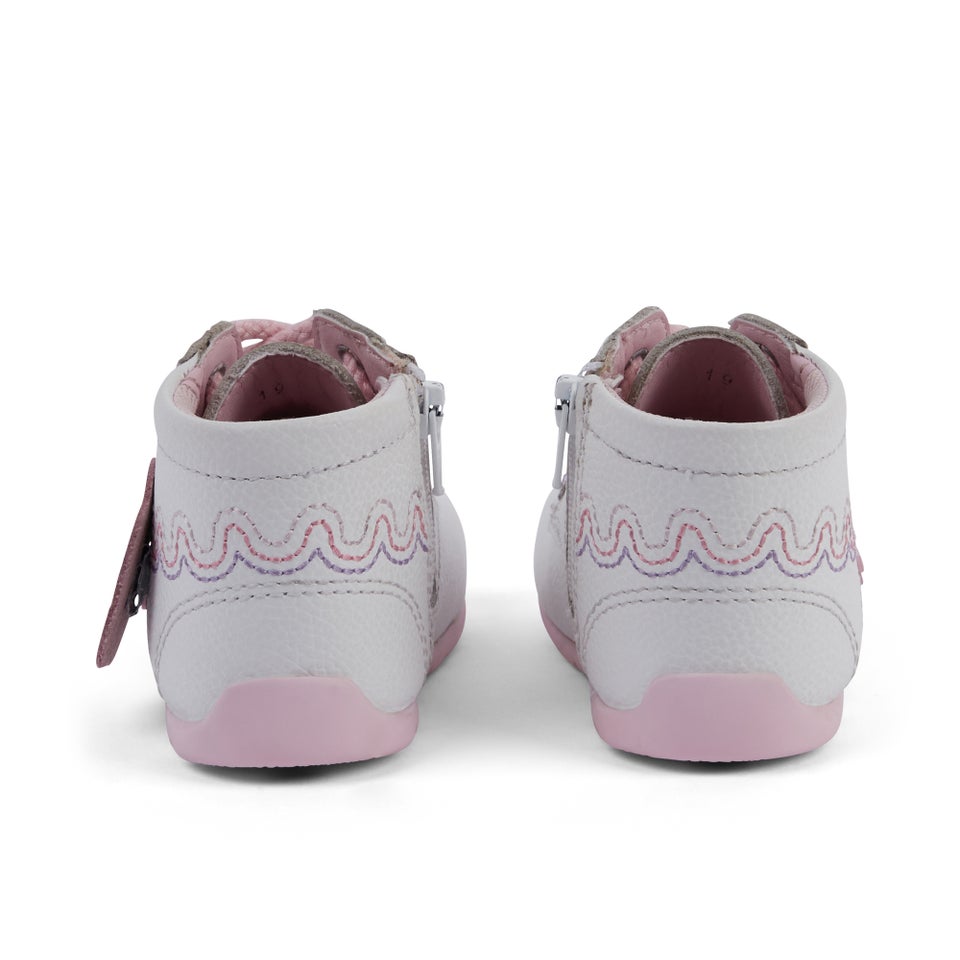 Baby Kick Hi Wave Leather White