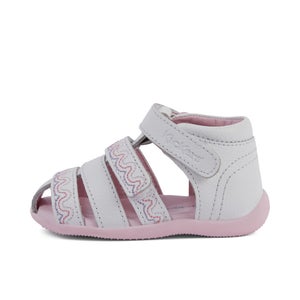 Baby Wriggle Wave Sandals Leather White