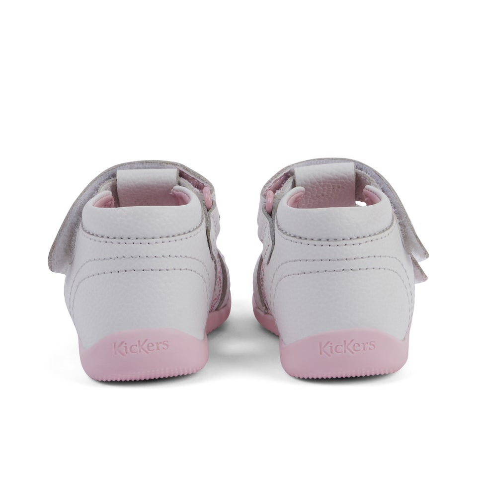 Baby Wriggle Wave Sandals Leather White