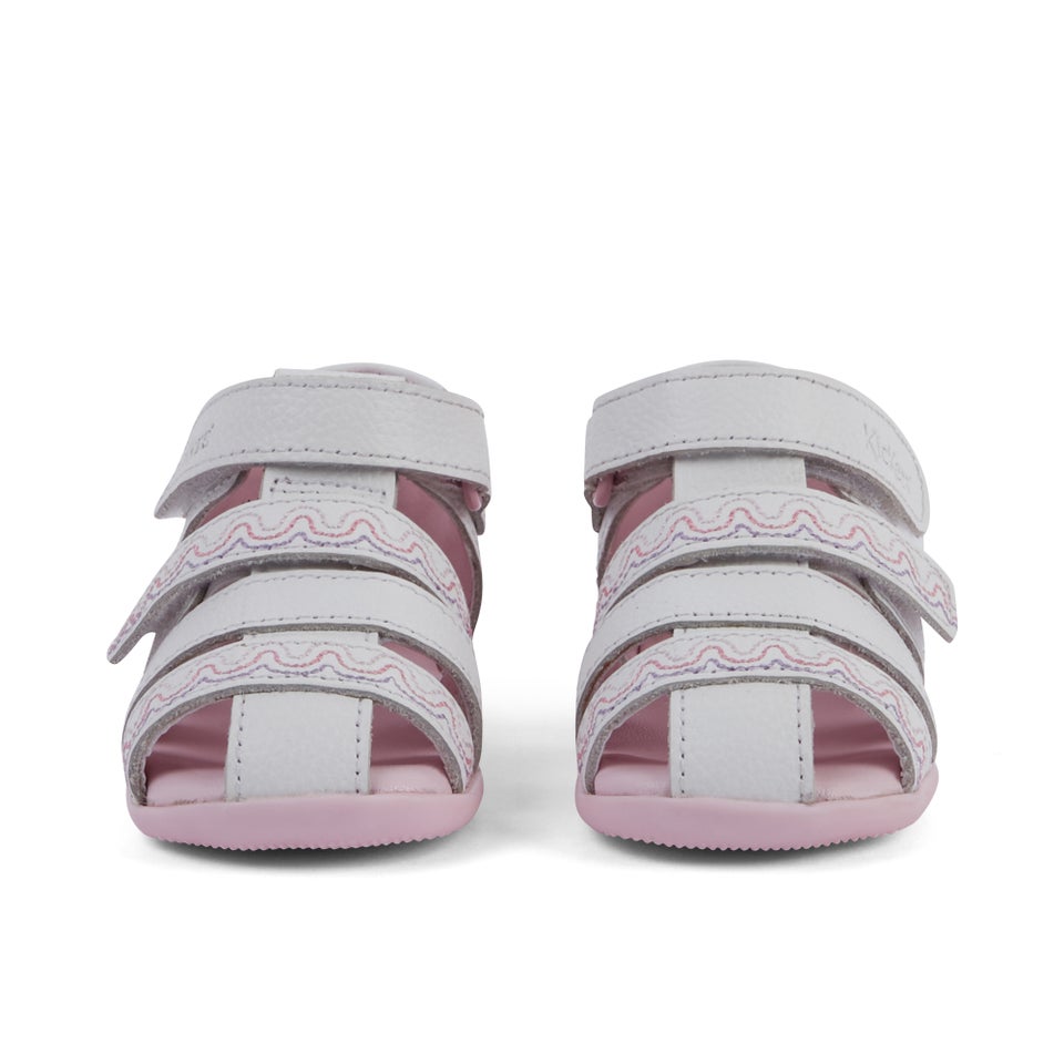Baby Wriggle Wave Sandals Leather White
