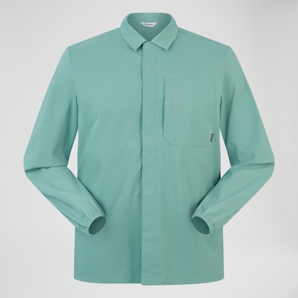 Explorer Langarm-Hemdjacke für Herren - Grün