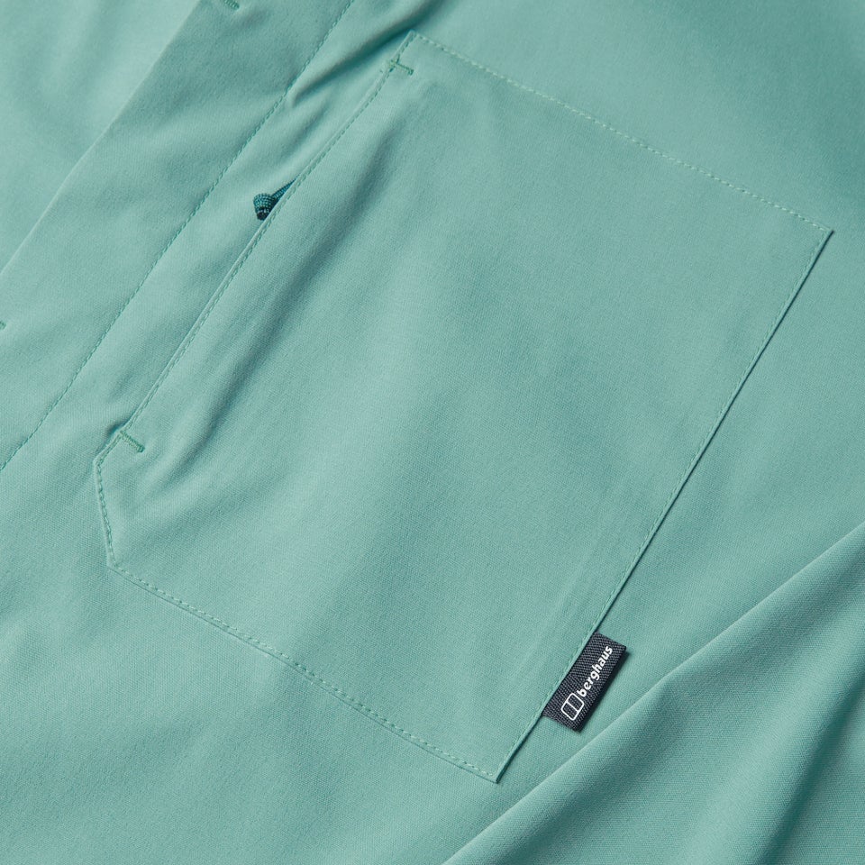 Explorer Langarm-Hemdjacke für Herren - Grün