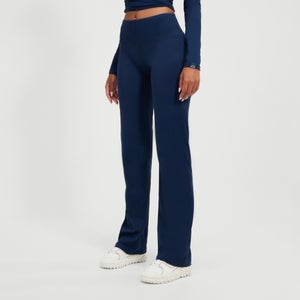 Ornelli Hose mit weitem Bein für Damen Marineblau