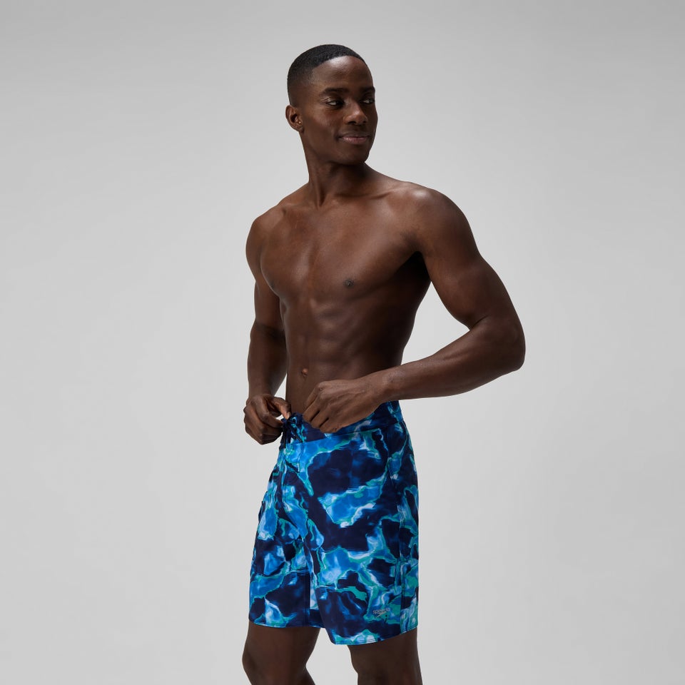 Men's Lookout Printed 18" Boardshorts Blue