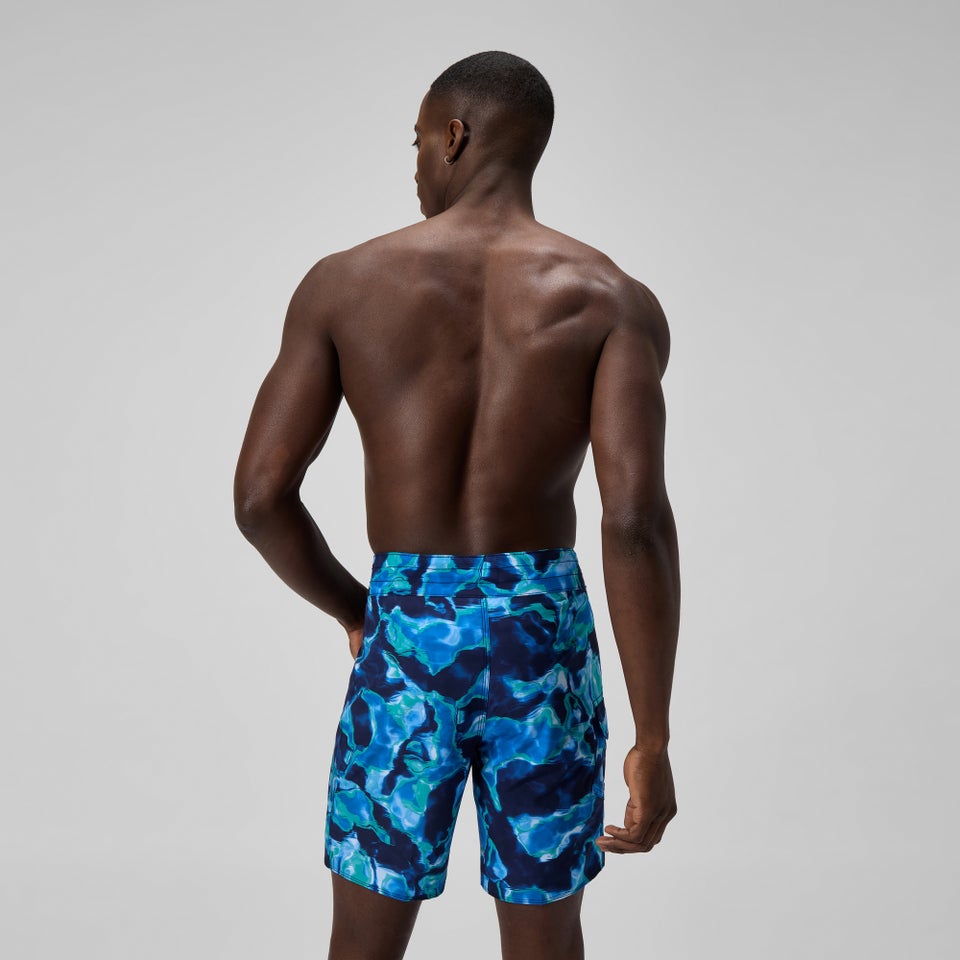 Men's Lookout Printed 45cm Boardshorts Blue
