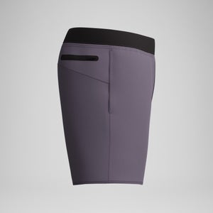 Maillot de bain gris uni de 16 po Lookout pour hommes