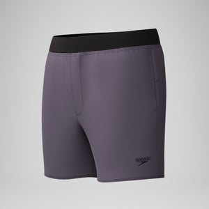 Maillot de bain gris uni de 16 po Lookout pour hommes