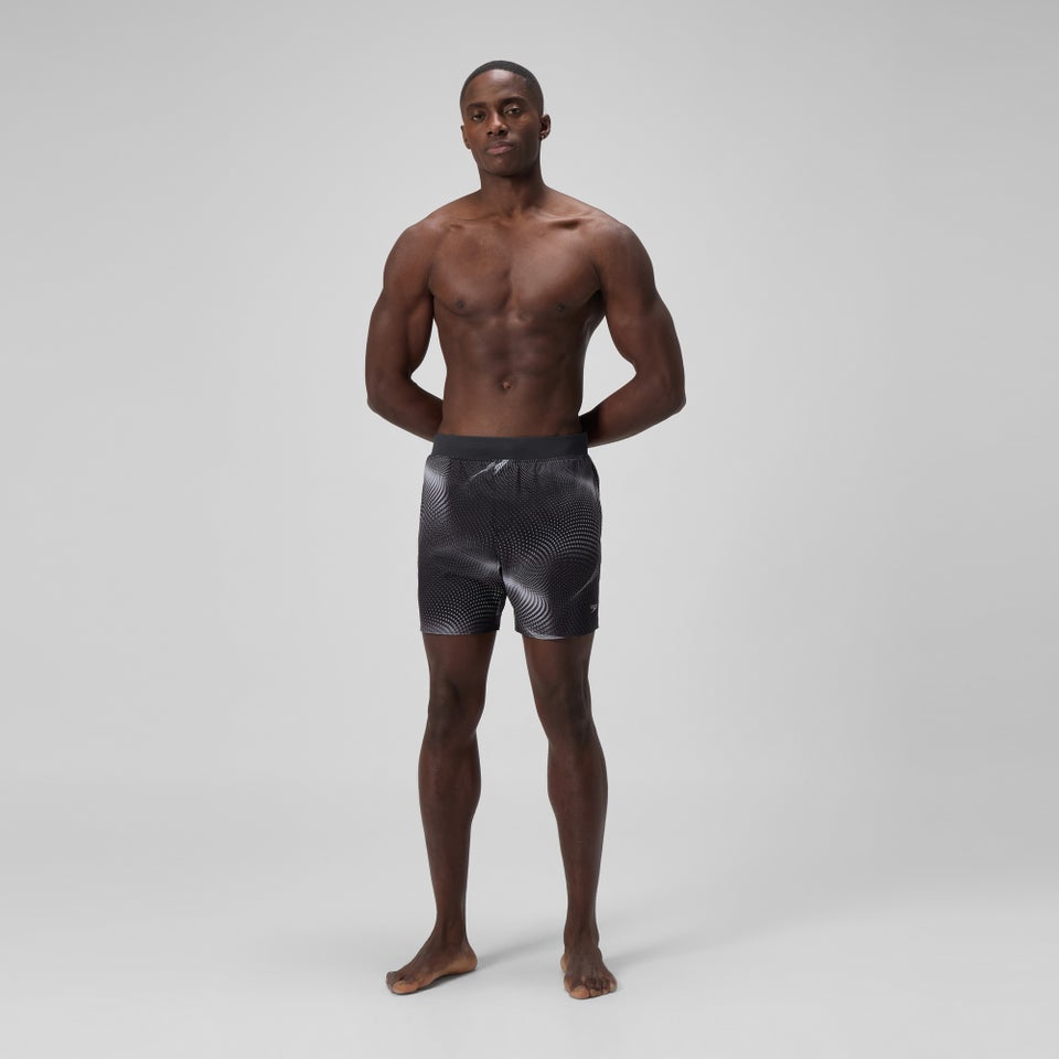 Men's Lookout Printed 16" Swim Trunks Gray