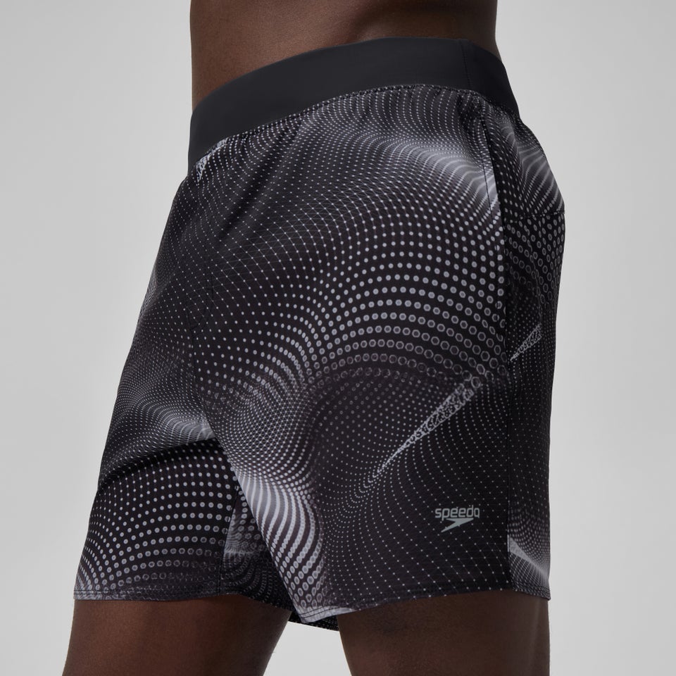 Men's Lookout Printed 16" Swim Trunks Gray