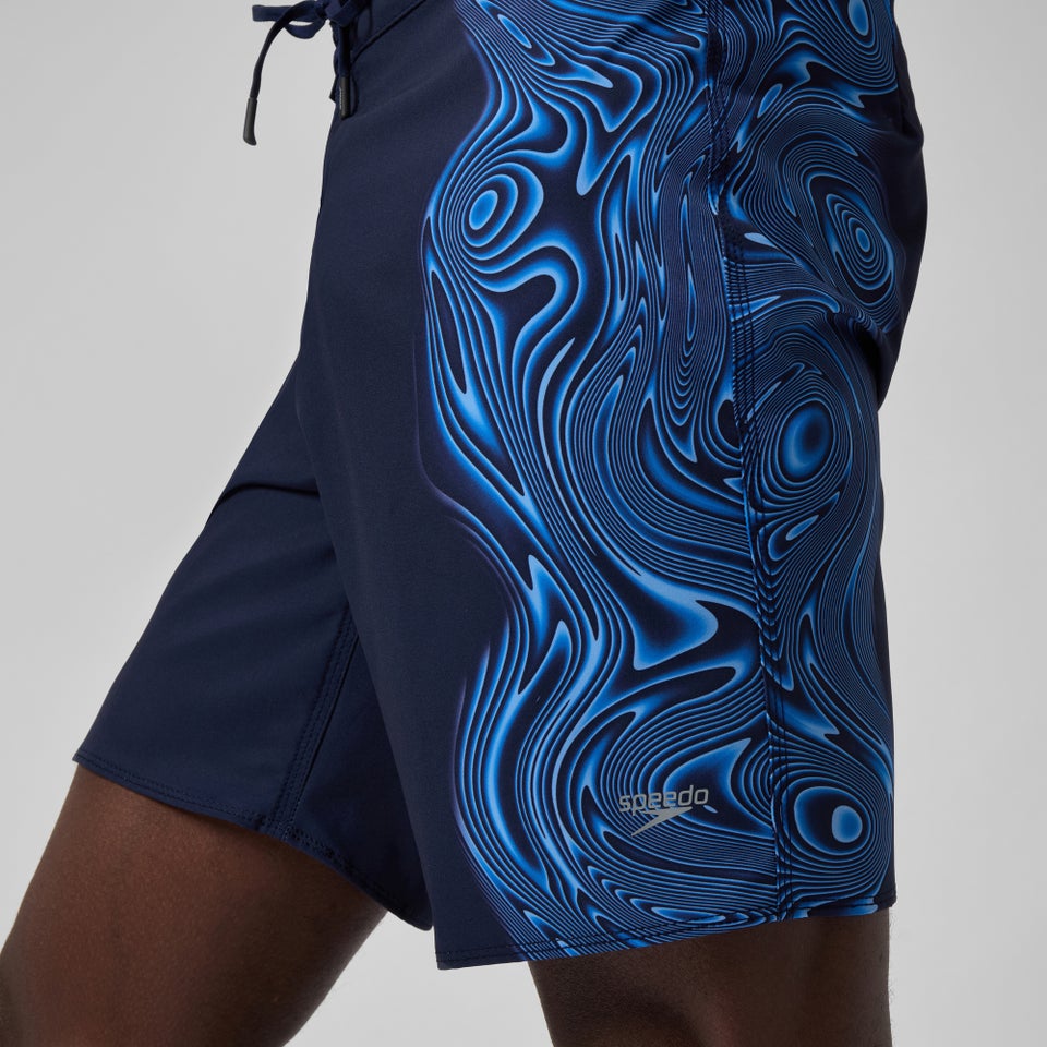 Men's Lookout Printed 18" Boardshorts Navy/Blue