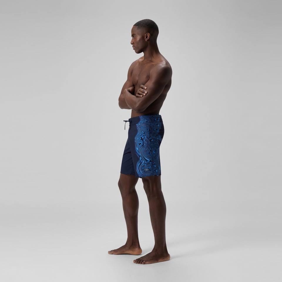 Men's Lookout Printed 18" Boardshorts Navy/Blue