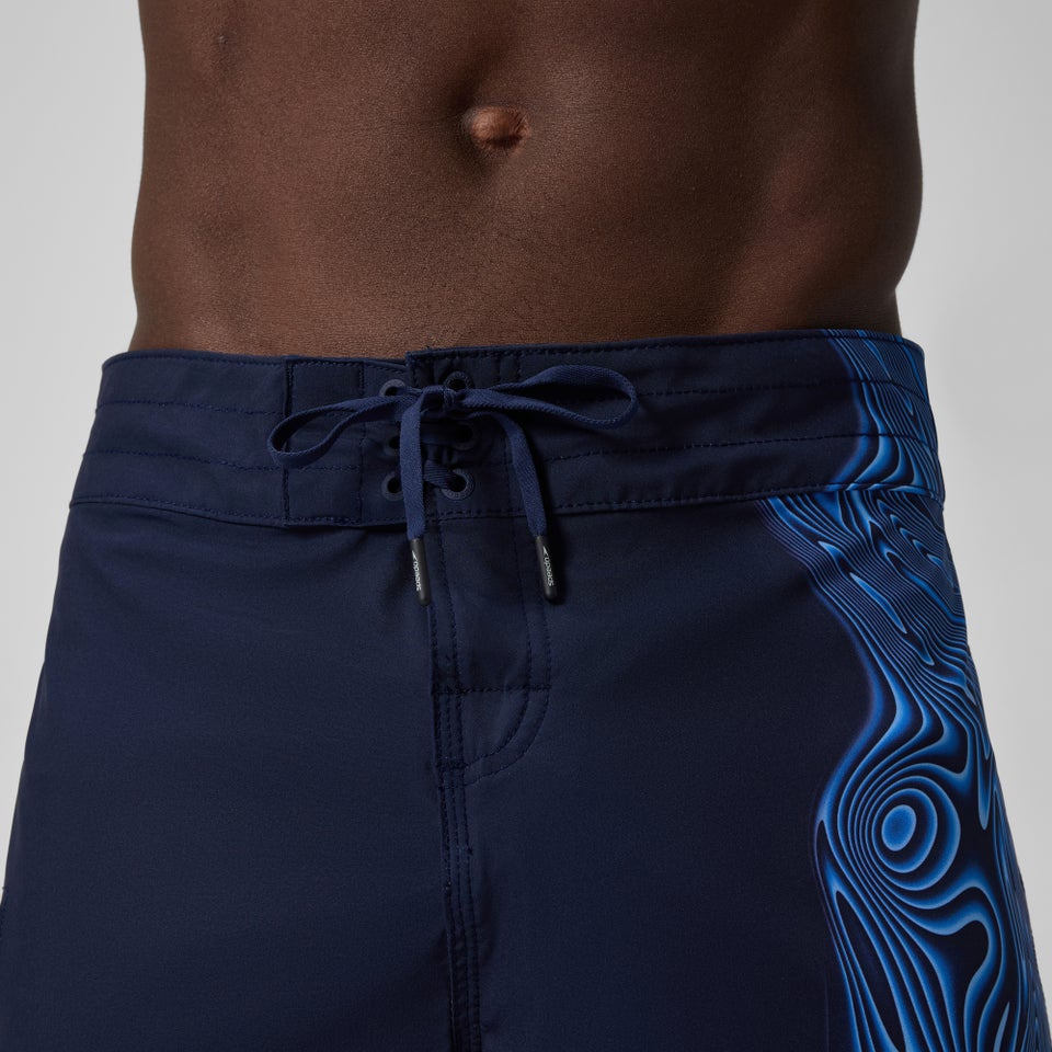 Men's Lookout Printed 18" Boardshorts Navy/Blue