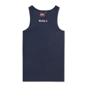KICKERS GIM-KIKRS BODY CON RIBBED VEST AF NAVY - M