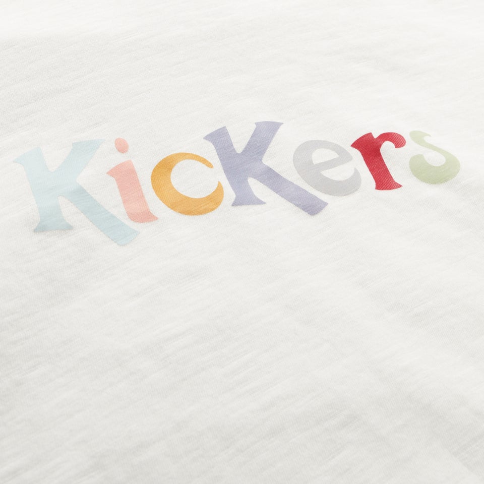 Adult Womens Kickers Classic Crew Neck Tee White