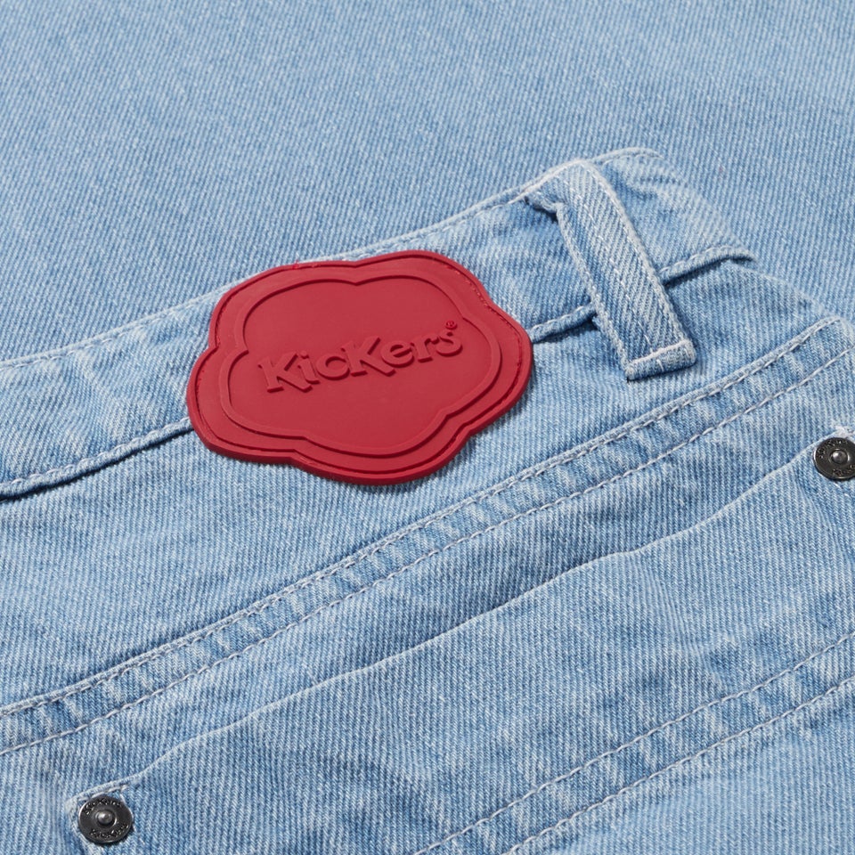 Adult Womens Kickers Classic Wide Leg Jean Blue