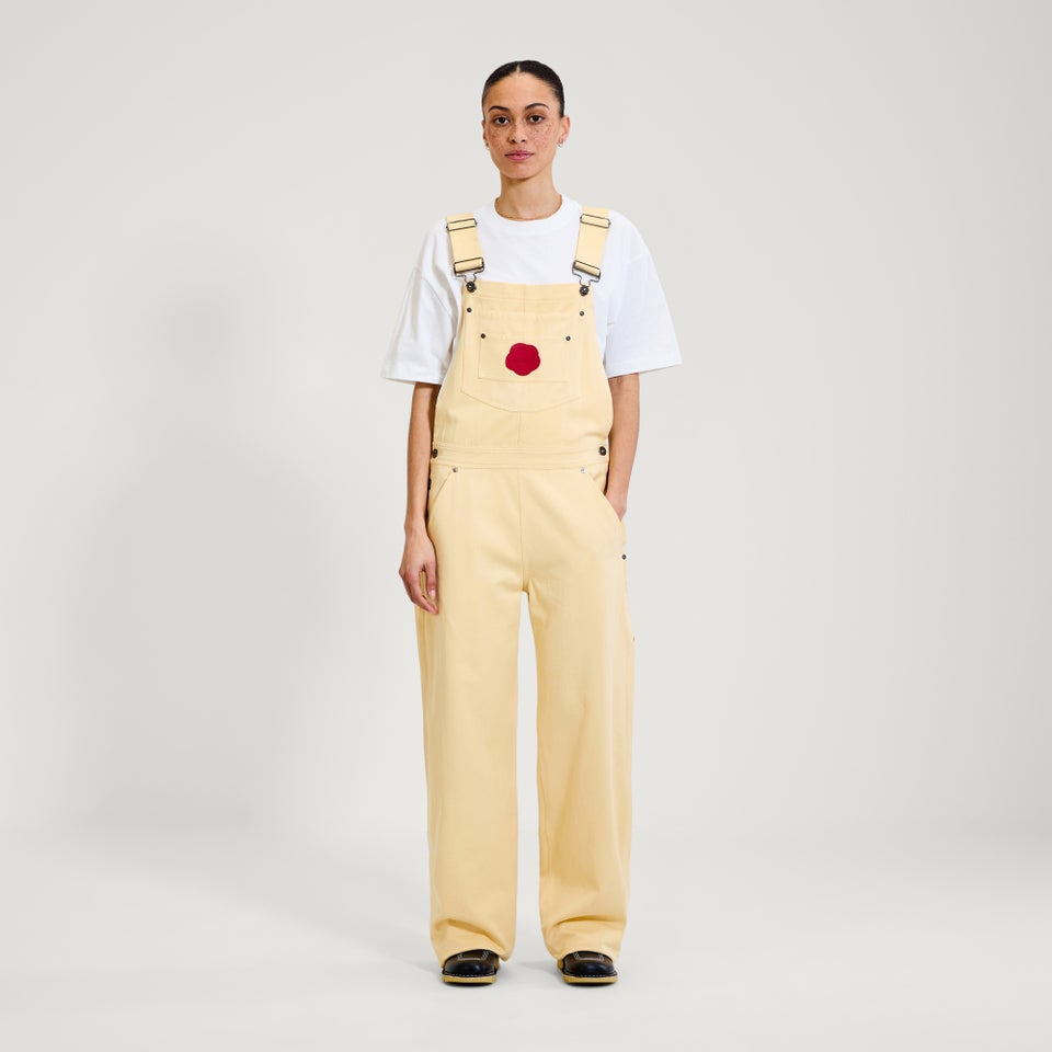 Adult Womens Kickers Classic Dungaree Yellow