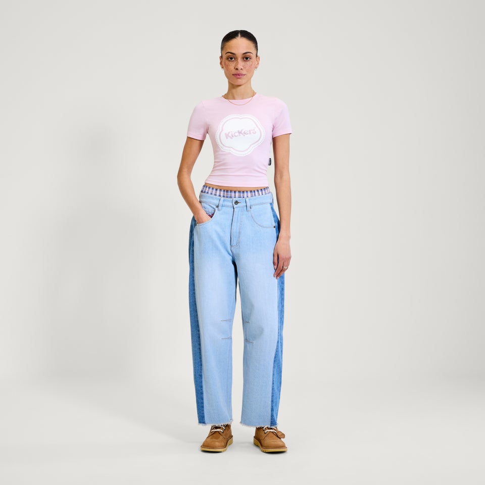 Adult Womens Kickers Classic Lightweight Tee Pink