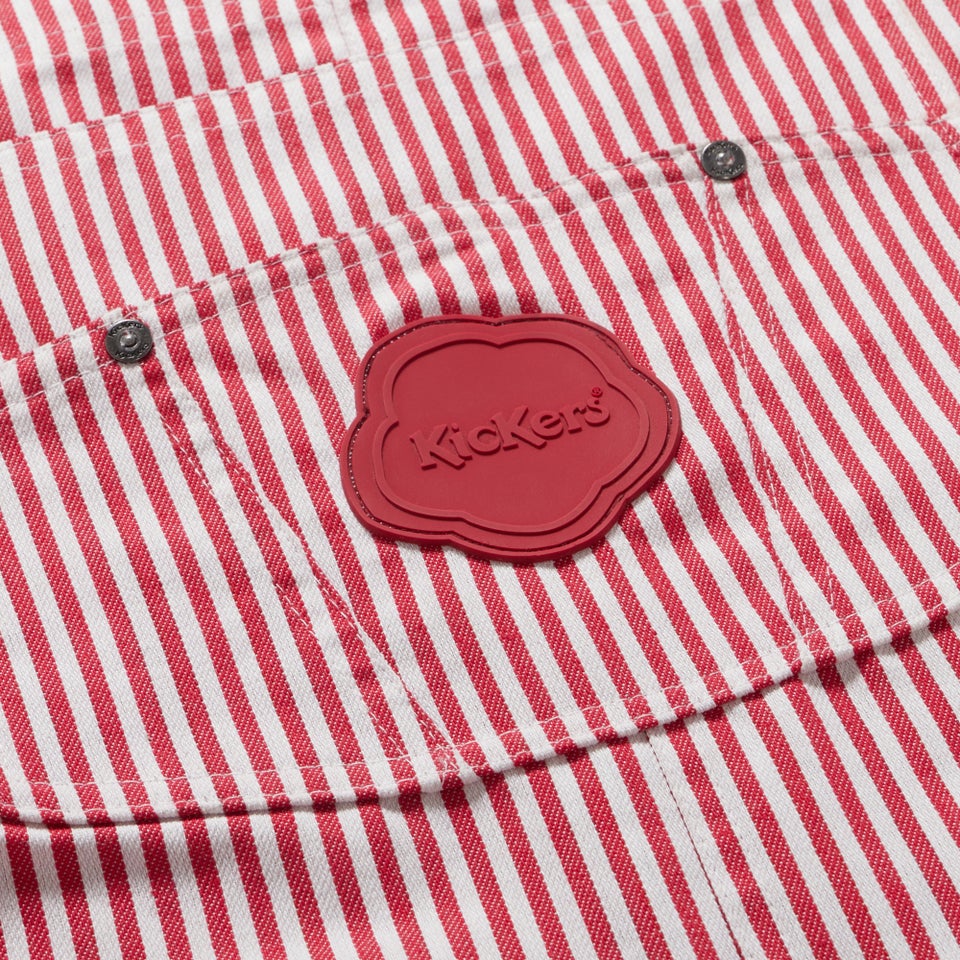 Adult Womens Kickers Classics Dungaree Short Red