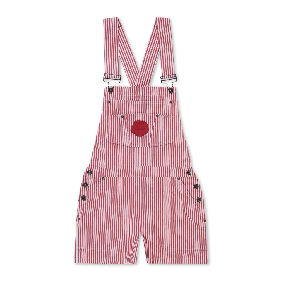 Adult Womens Kickers Classics Dungaree Short Red
