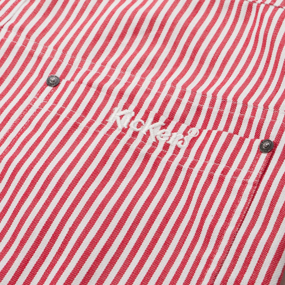 Adult Womens Kickers Classics Dungaree Short Red