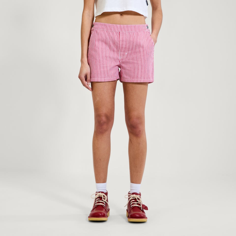 Adult Womens Kickers Classic Micro Short Red