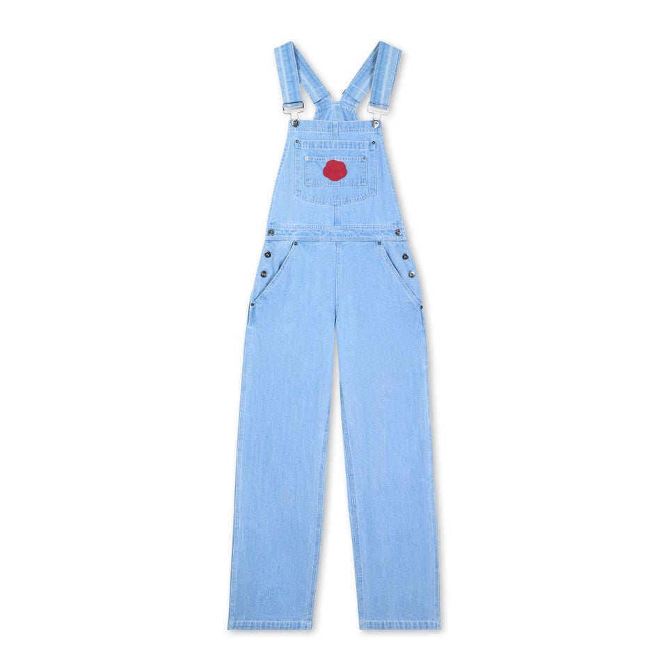 Adult Womens Kickers Classic Dungaree Blue