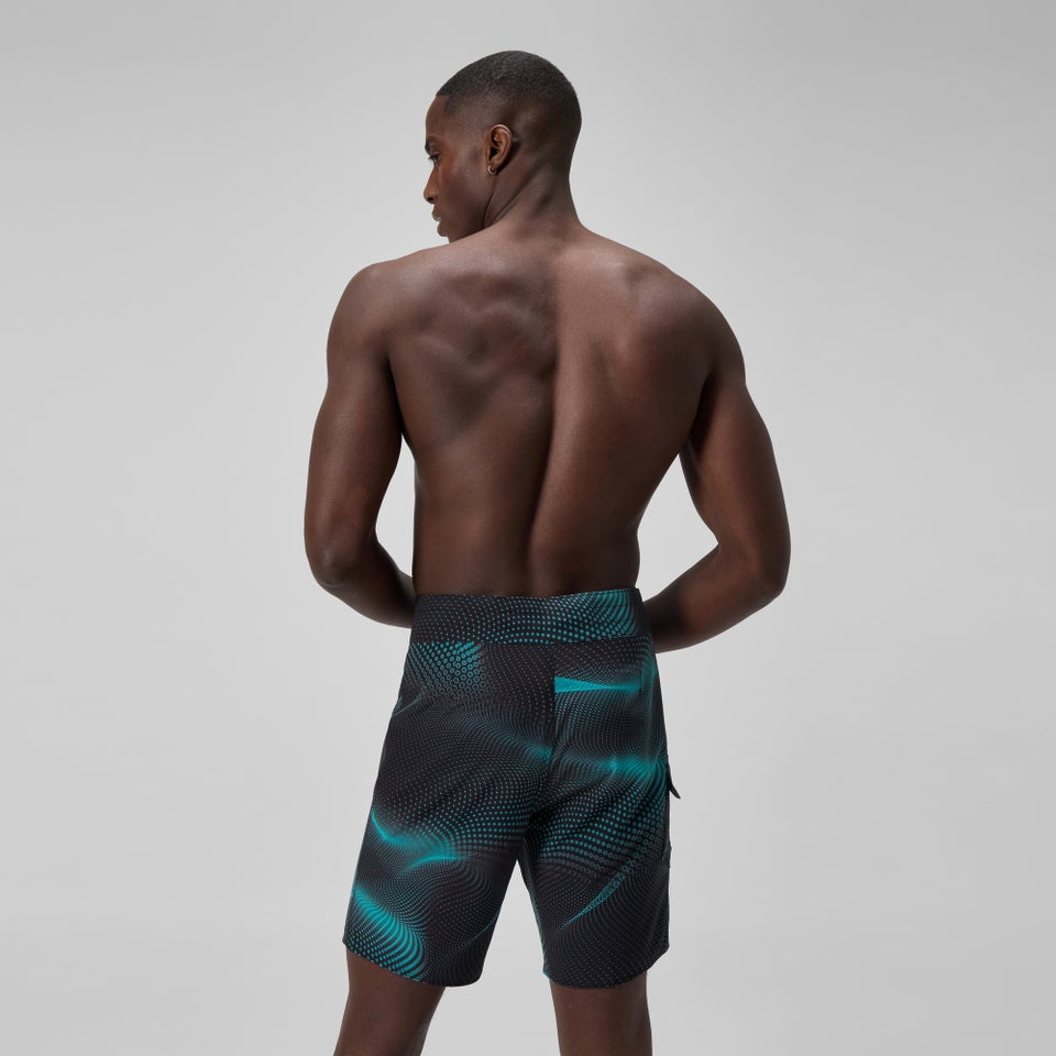 Men's Lookout Printed 45cm Boardshorts Dark Green