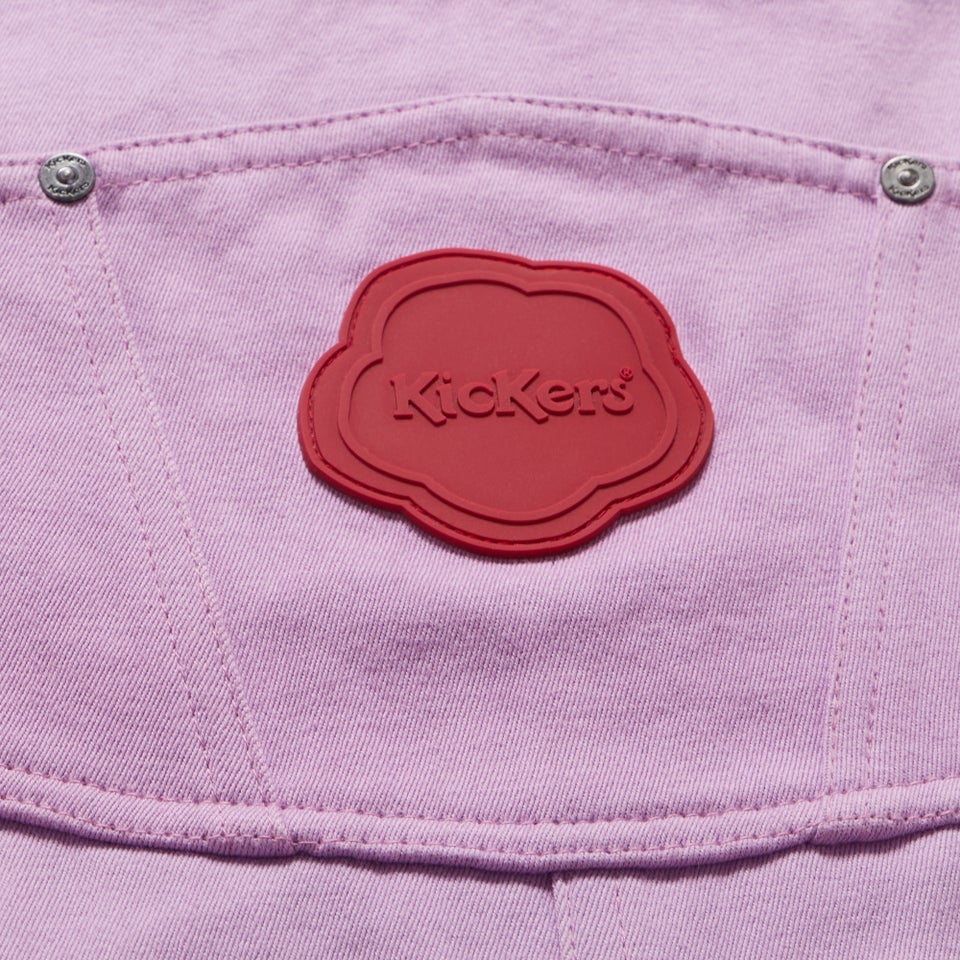 Adult Womens Kickers Classics Dungaree Short Purple