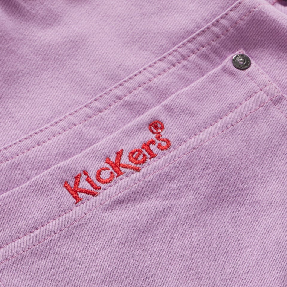 Adult Womens Kickers Classics Dungaree Short Purple