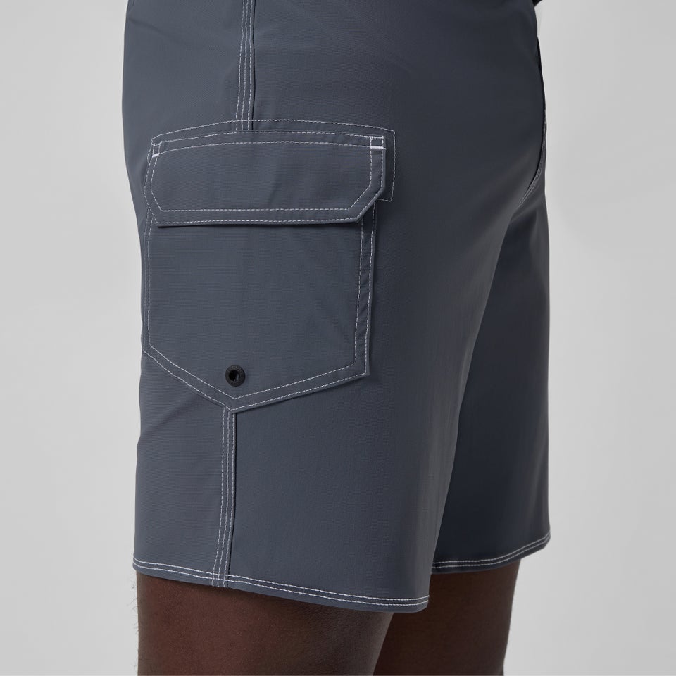 Men's Lookout Solid 18" Boardshorts Gray