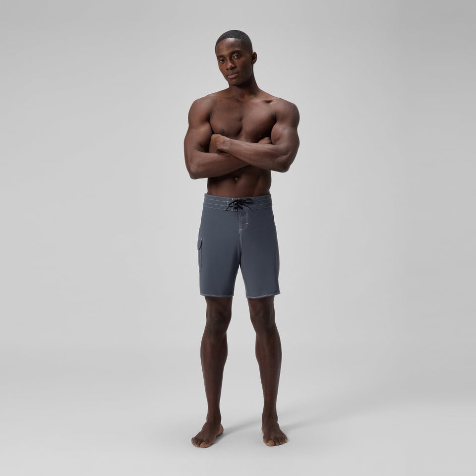 Men's Lookout Solid 18" Boardshorts Gray