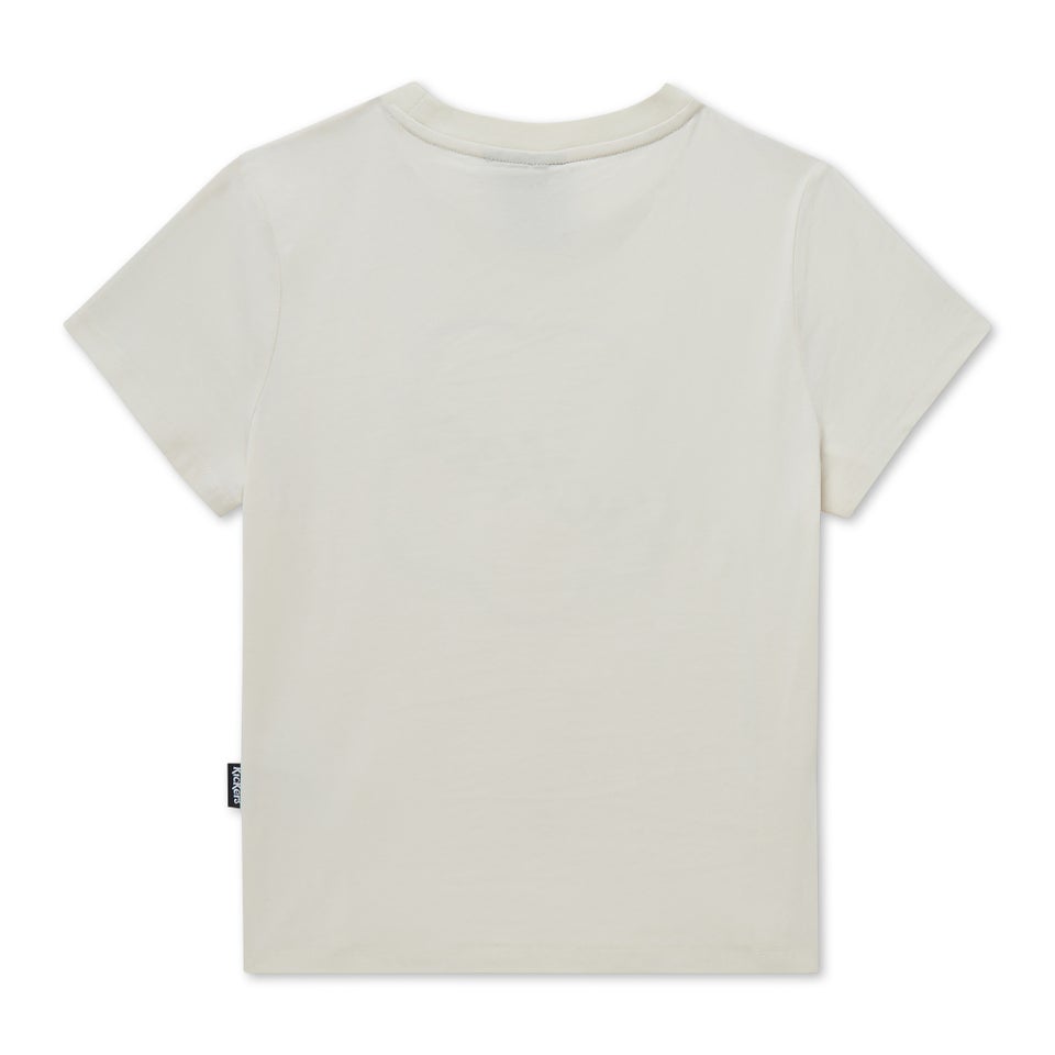 Adult Womens Kickers Classic Skinny Tee White