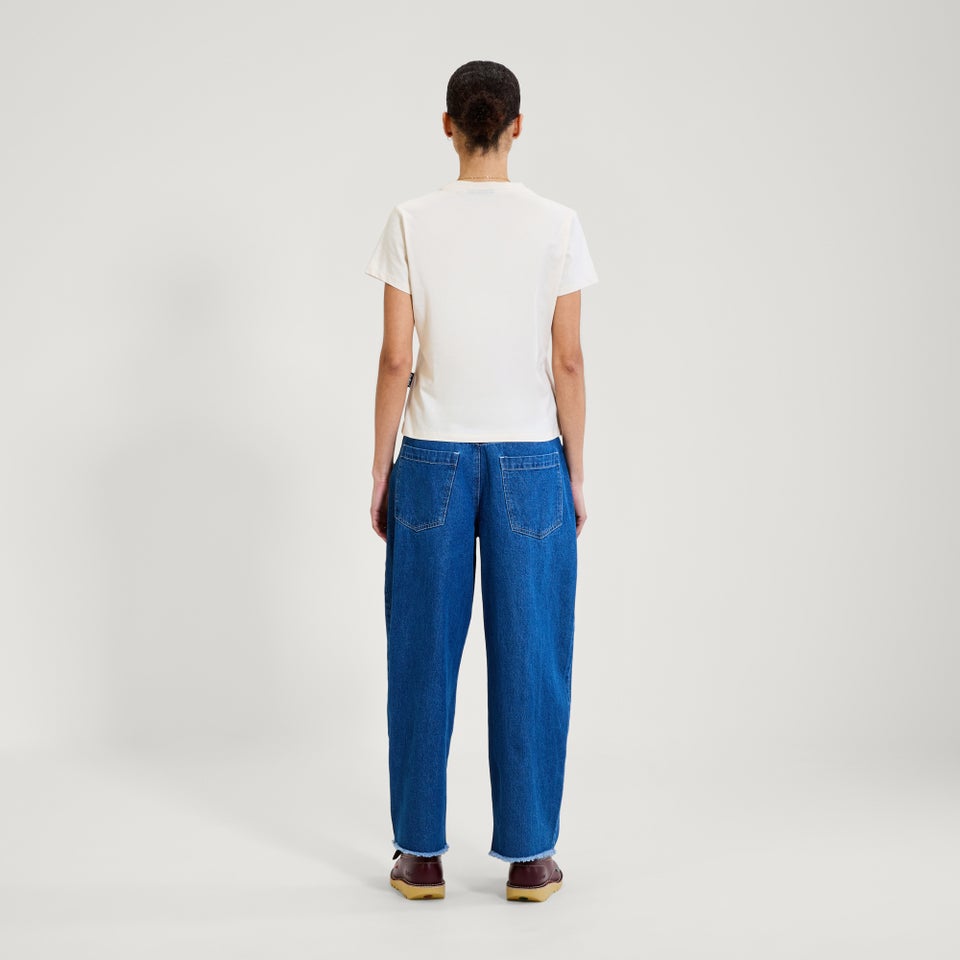 Adult Womens Kickers Classic Skinny Tee White