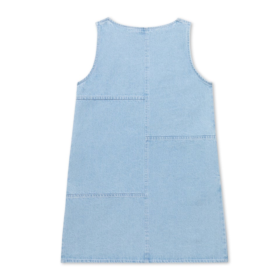 Adult Womens Kickers Classic Denim Mini Dress Blue