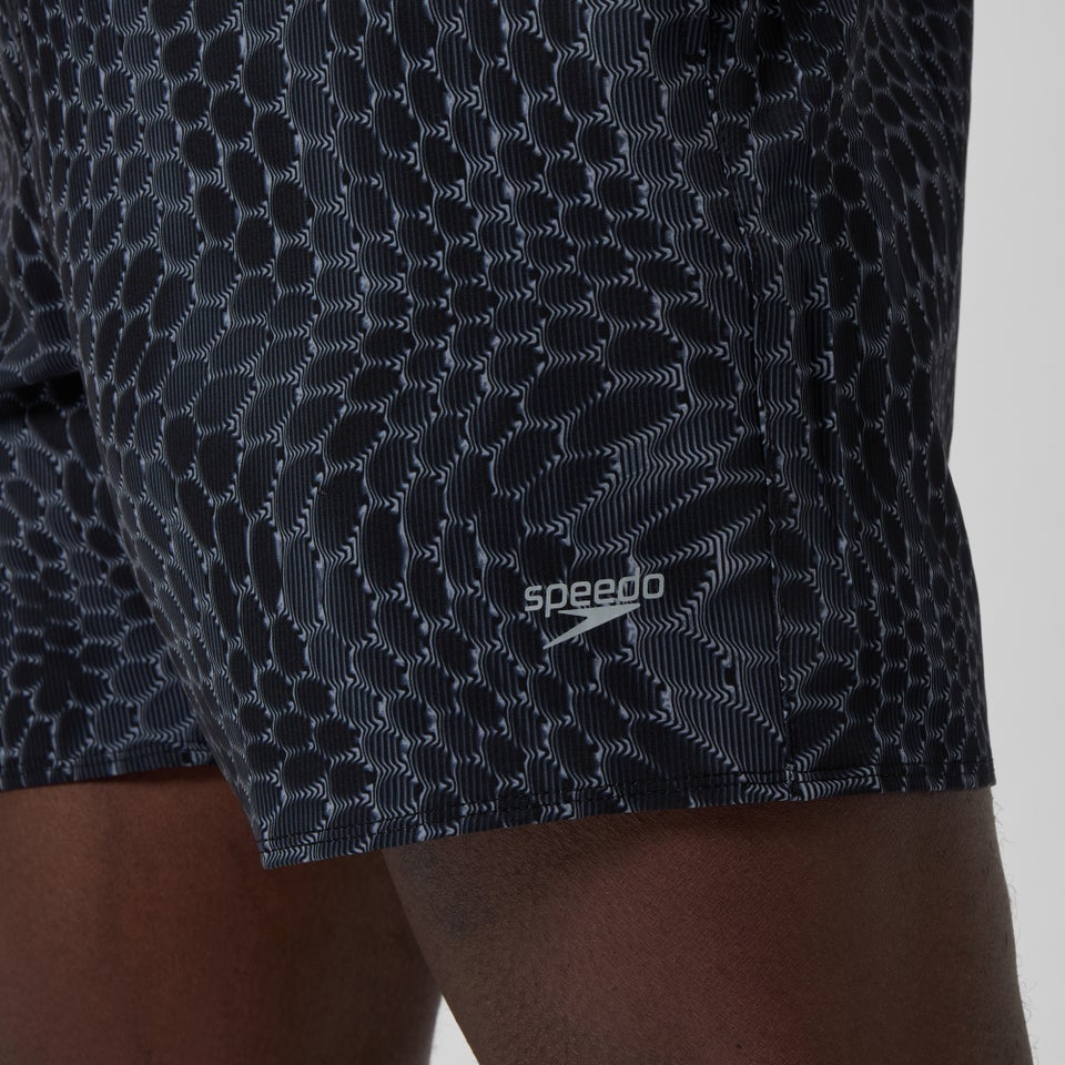 Men's Lookout Printed 40cm Swim Shorts Black