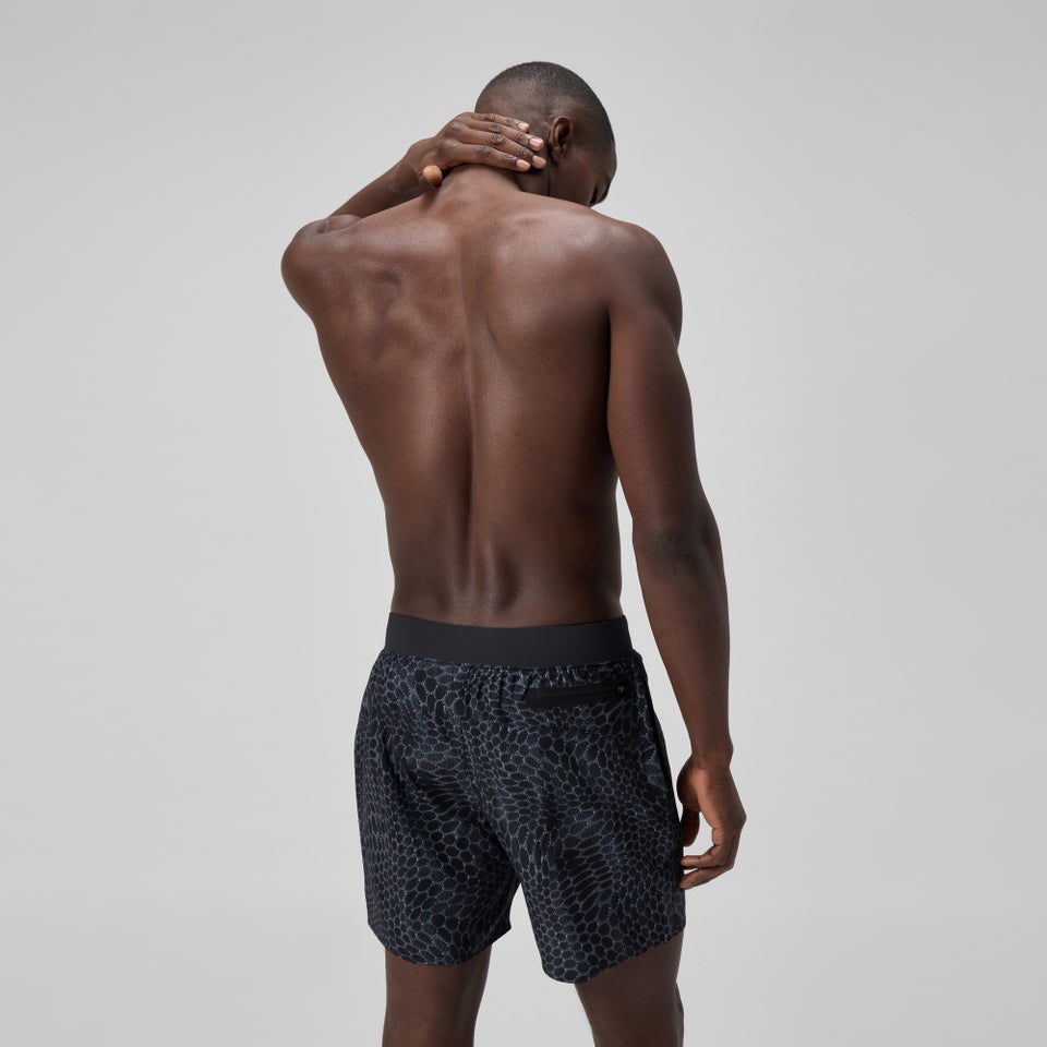 Men's Lookout Printed 40cm Swim Shorts Black