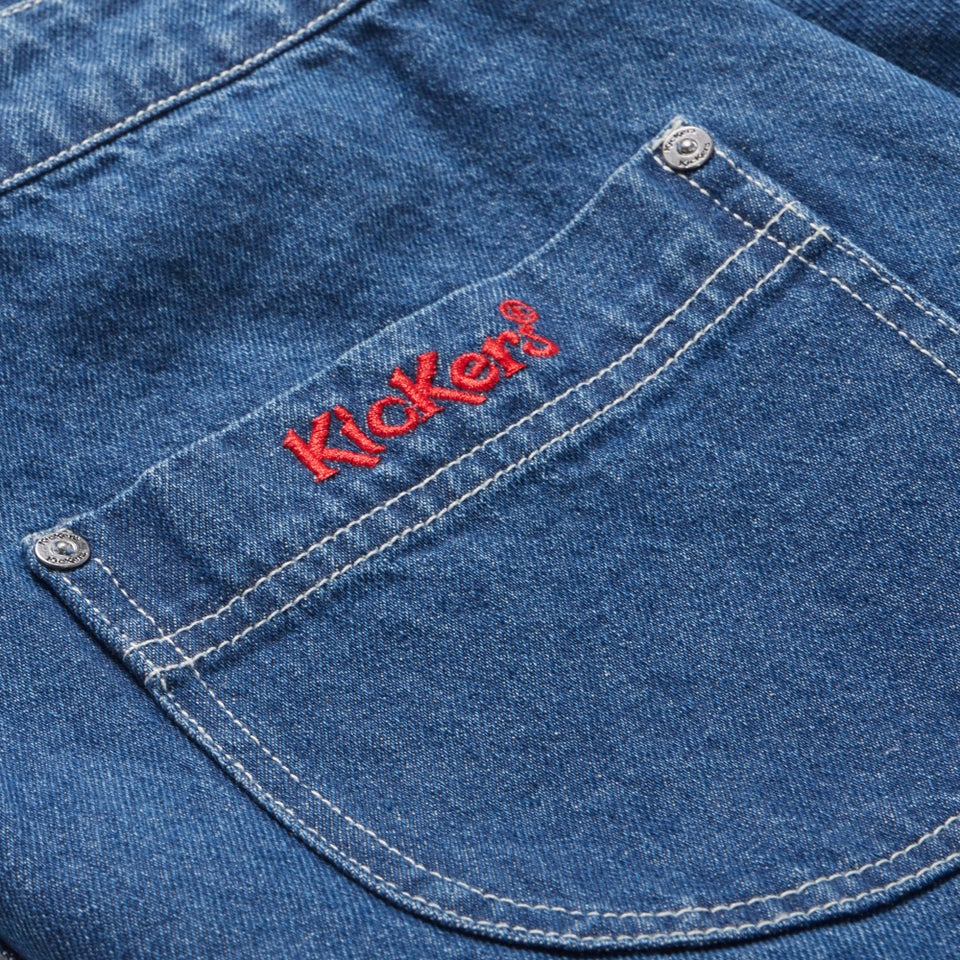 Adult Womens Kickers Classic Denim Micro Skirt Blue