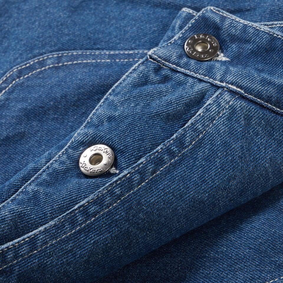 Adult Womens Kickers Classic Denim Micro Skirt Blue