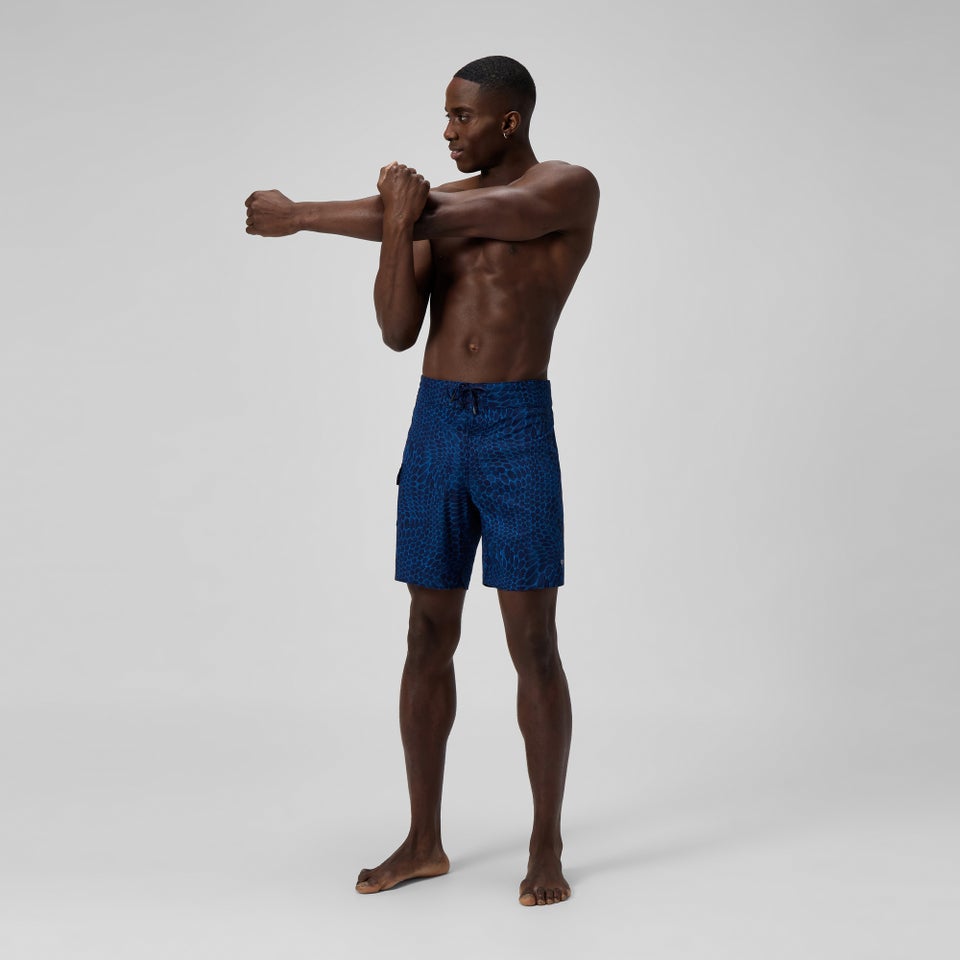 Men's Lookout Printed 18" Boardshorts Navy/Blue