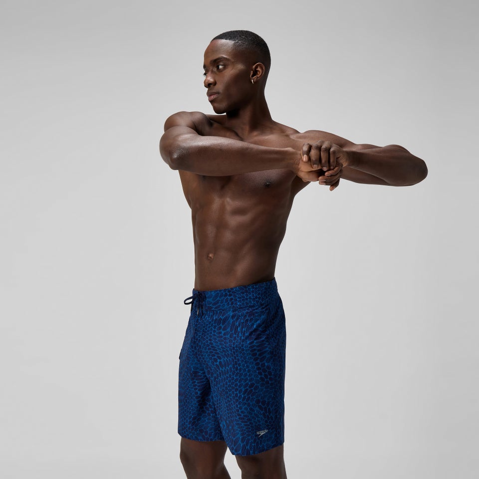 Men's Lookout Printed 18" Boardshorts Navy/Blue