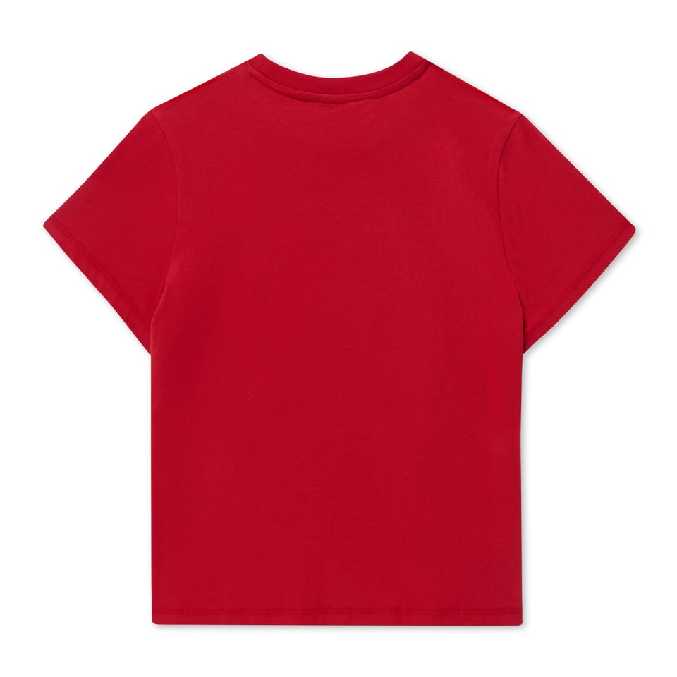 Adult Womens Kickers Classic Skinny Tee Red