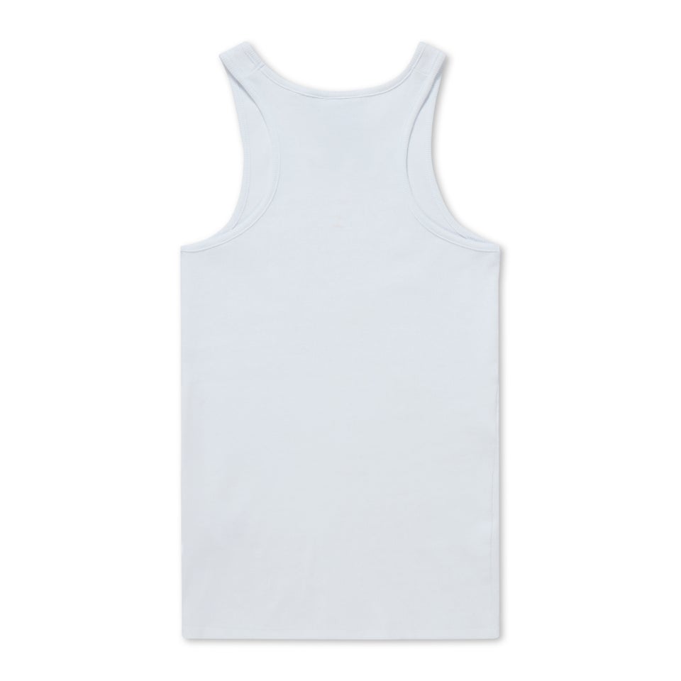 Adult Womens Kickers Classic Ribbed Vest White