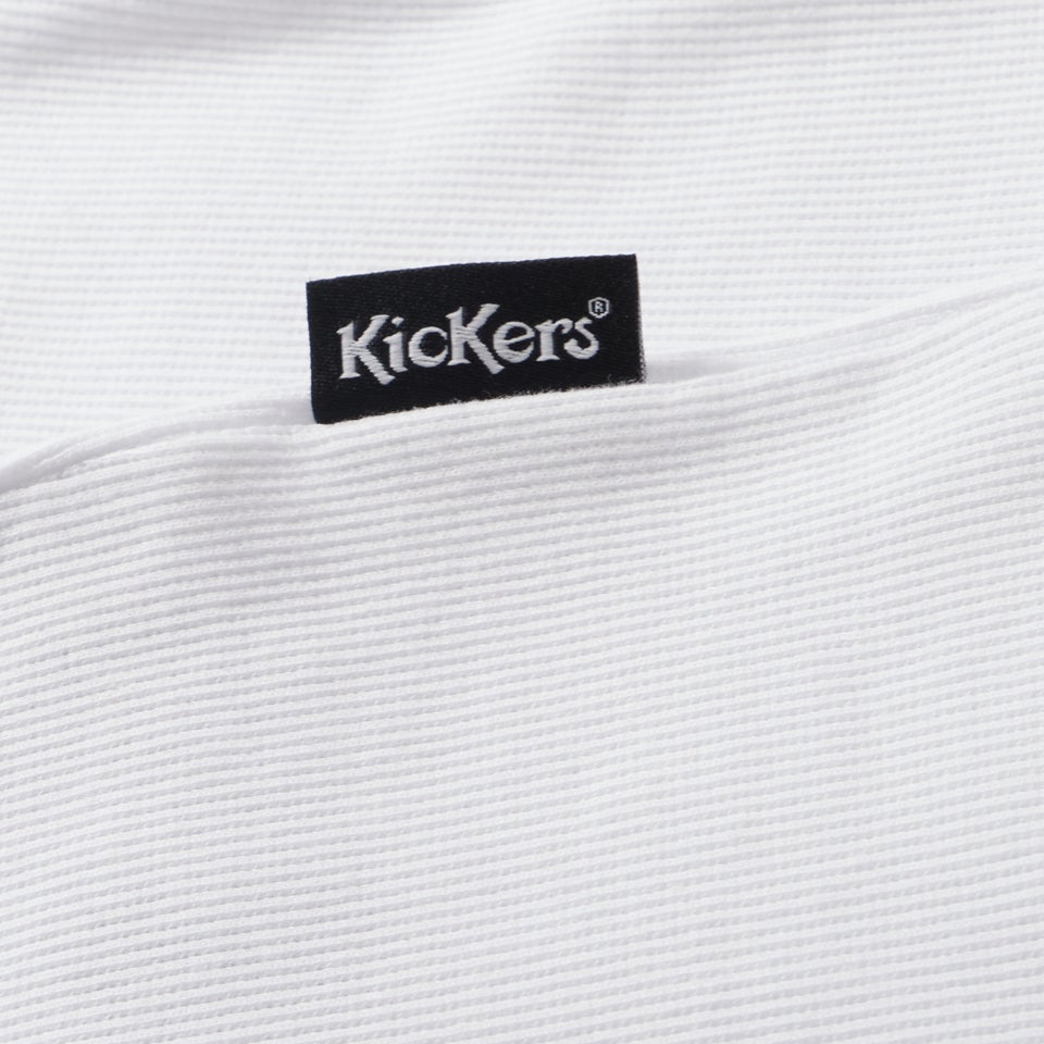 Adult Womens Kickers Classic Ribbed Vest White